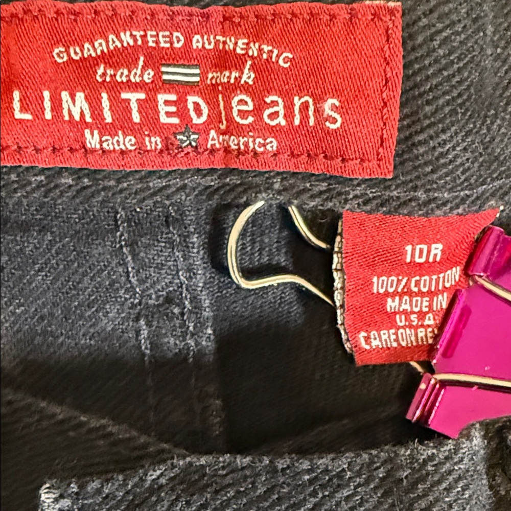 The Limited Black Women's Jeans. Size 12, Made‎ in USA vintage